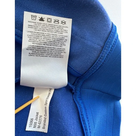 Nike Mens Track Suit Zip Up Jacket Royal Blue Large Athletic Polyester Top N98